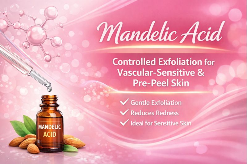 Mandelic Acid: Controlled Exfoliation for Vascular-Sensitive & Pre-Peel Skin